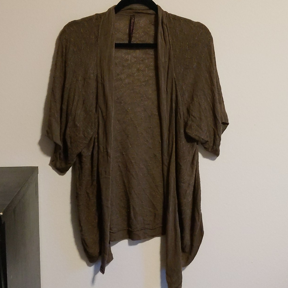 Brown Lacey Cardigan